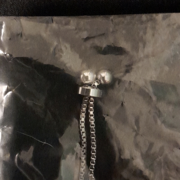 Sterling Silver Bracelet - Purple Cross - Picture 3 of 4